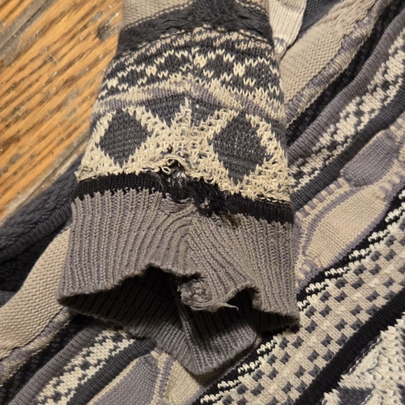 VTG 90s Tosani Oversizes 3D Knit Sweater XXL - Picture 5 of 8